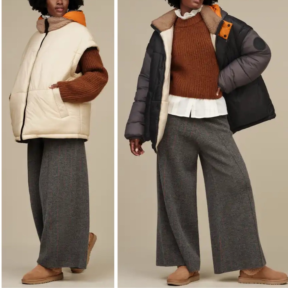 UGG NEW Kristian Convertible Oversized Unisex Puffer Jacket Vest Size L/XL